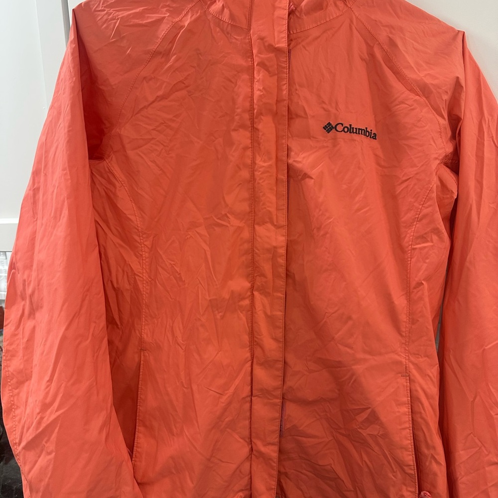 Columbia Women’s Coral Hooded Rain Jacket Lightweight Windbreaker Size S XL3293